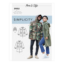 Simplicity Sewing Pattern S9052 Mimi G Style Misses' Mens & Teen's Parka Jacket & Hood-1