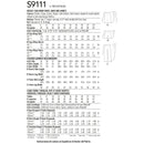Simplicity Sewing Pattern S9111 Misses' Faux Wrap trousers, Skirt & Shorts-2