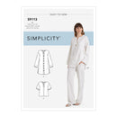Simplicity Sewing Pattern S9113 Misses' Tunic, Top & Pull On Trousers-1