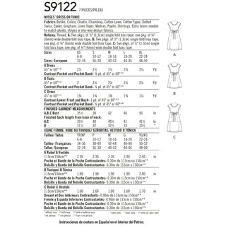 Simplicity Sewing Pattern S9122 Dottie Angel Misses' Dresses