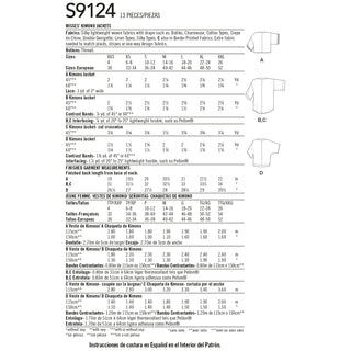 Simplicity Sewing Pattern S9124 Misses' Jackets