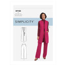Simplicity Sewing Pattern S9184 Misses' and Women's Waistcoat and Trousers-1