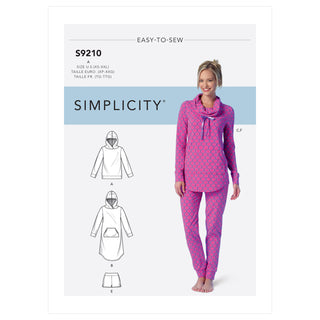 Simplicity Sewing Pattern S9210 Misses' Tops, Dress, Shorts, Trousers and Slippers