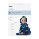 Simplicity Sewing Pattern S9215 Babies' Jackets, Footed Bodysuits and Trousers-1