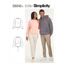 Simplicity Sewing Pattern S9240 Unisex Raglan Pullover Sweaters-1