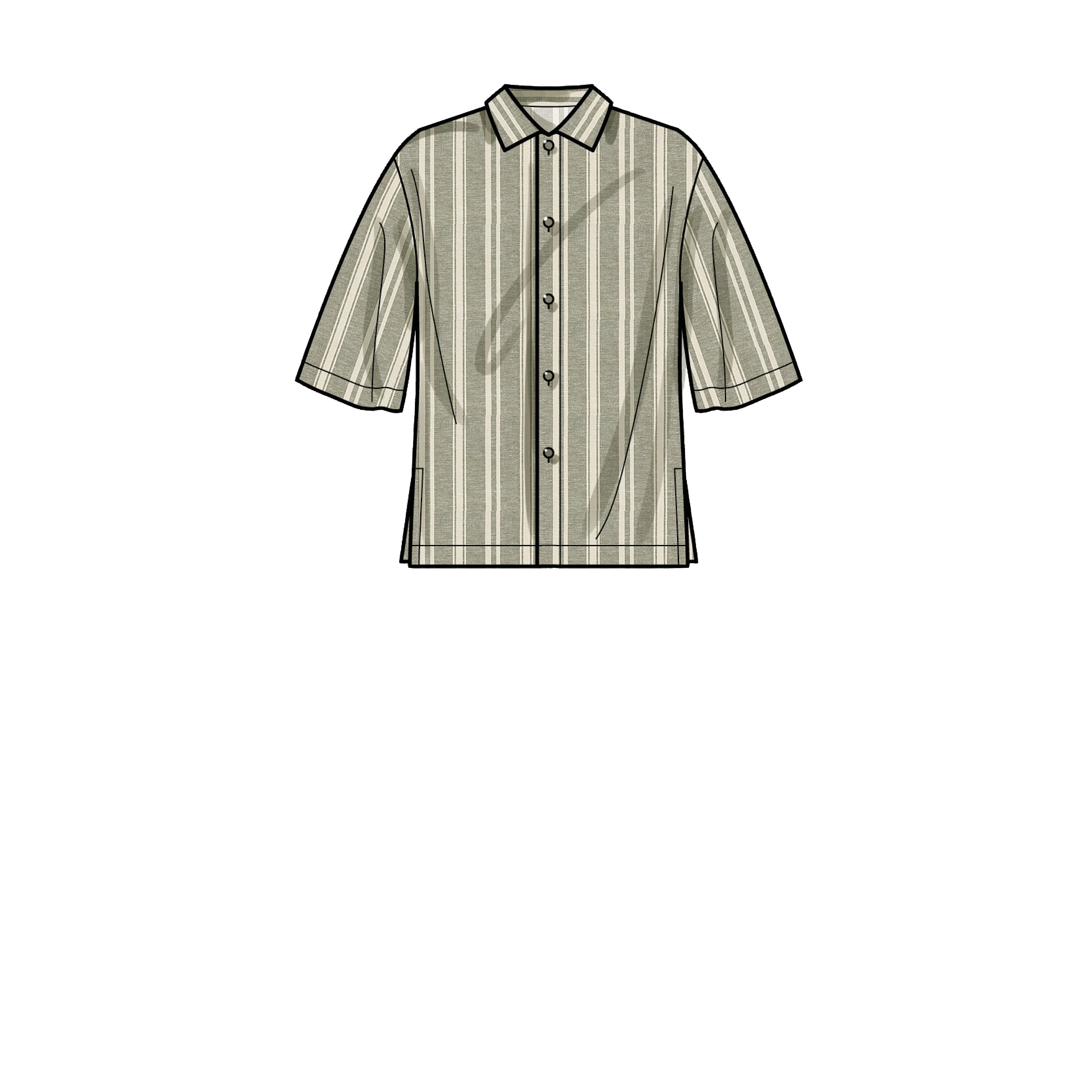 Simplicity Sewing Pattern S9279 Men's Shirt In Two Lengths, Trousers and Shorts