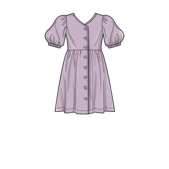 Simplicity Sewing Pattern S9281 Girls' Dresses, Top and Trousers
