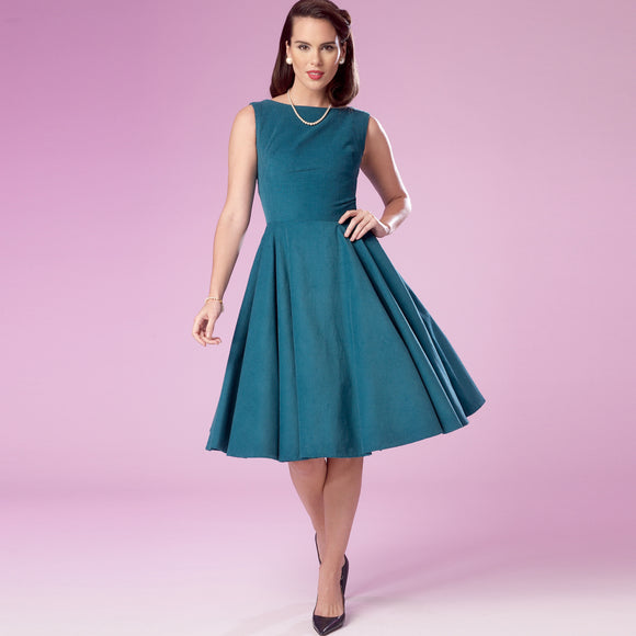 Simplicity Sewing Pattern S9286 Misses' Fold-back Facing Dresses