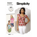 Simplicity Sewing Pattern S9287 Misses' Sweetheart-Neckline Blouses-1