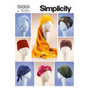 Simplicity Sewing Pattern S9300 Misses' Turbans, Headwraps & Hats-1