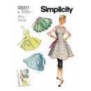 Simplicity Sewing Pattern S9311 Misses' Vintage Aprons-1