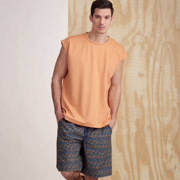 Simplicity Sewing Pattern S9314 Men's Knit Top and Shorts - 0