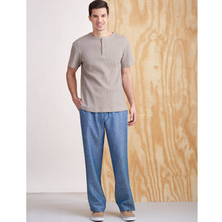 Simplicity Sewing Pattern S9315 Men's  Casual Tops and Trousers