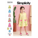 Simplicity Sewing Pattern S9318 Toddlers'  Tops, Dresses, and Shorts-1