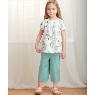 Simplicity Sewing Pattern S9321 Children's Tucked Tops, Dresses, Shorts and Trousers