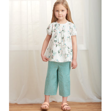 Simplicity Sewing Pattern S9321 Children's Tucked Tops, Dresses, Shorts and Trousers - 0