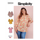Simplicity Sewing Pattern S9334 Misses' and Women's Tops in Two Lengths-1