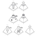 Simplicity Sewing Pattern S9351 Children's Poncho Costumes, Hats and Face Masks-14