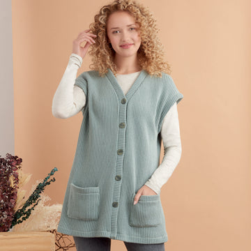 Simplicity Sewing Pattern S9374 Misses' Knit Waistcoats - 0