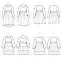 Simplicity Sewing Pattern S9380 Misses' Sweatshirt Dresses