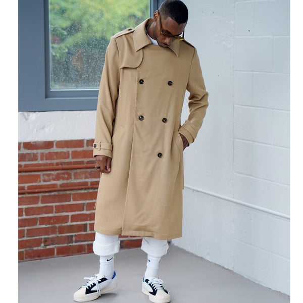 Simplicity Sewing Pattern S9389 Men's Trench Coat in Two Lengths