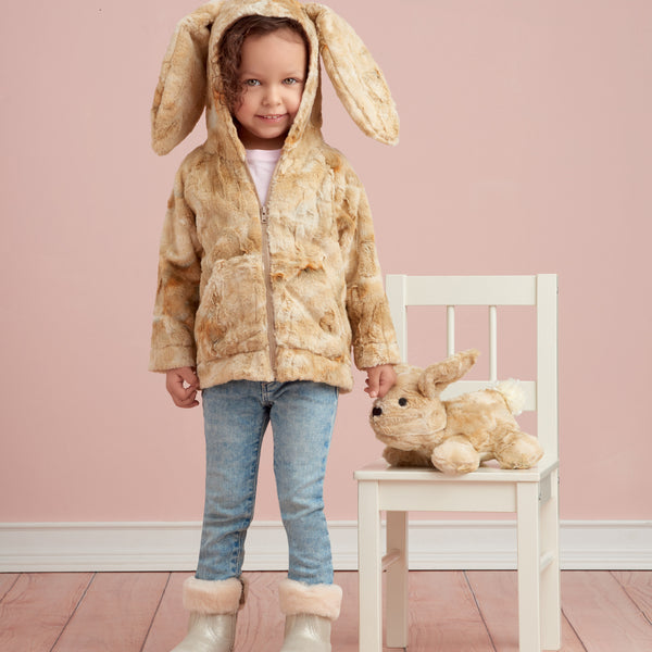 Simplicity Sewing Pattern S9391 Toddlers' Jackets and Small Plush Animals