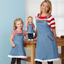 Simplicity Sewing Pattern S9395 Aprons for Misses', Children and 18" Doll