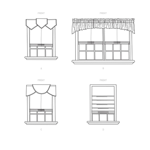 Simplicity Sewing Pattern S9399 Roman Blinds and Valances