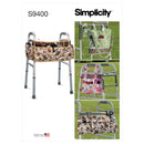 Simplicity Sewing Pattern S9400 Mobility Walker Accessories, Bag and Organizer-1
