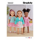 Simplicity Sewing Pattern S9422 Doll Clothes-1