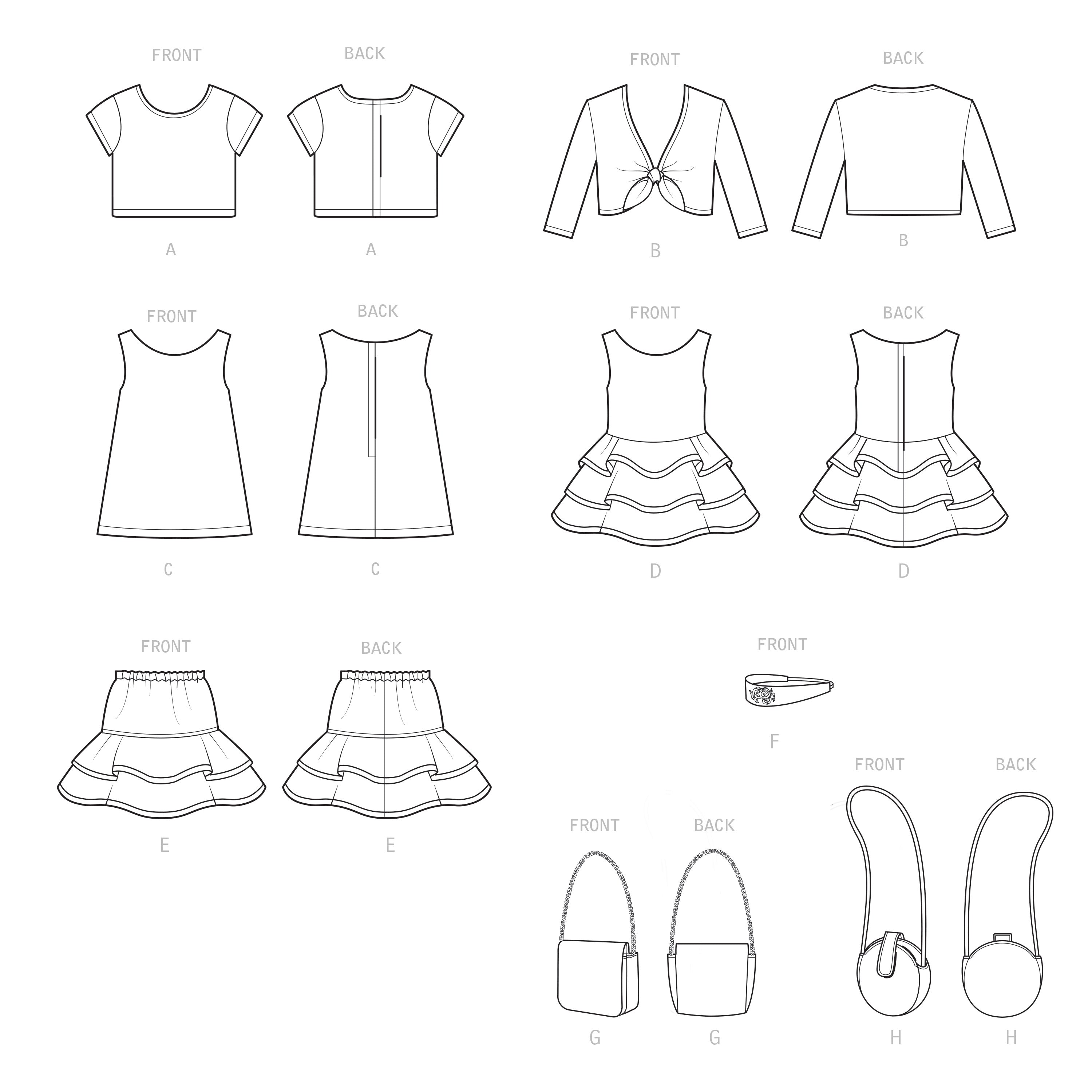 Simplicity Sewing Pattern S9422 Doll Clothes