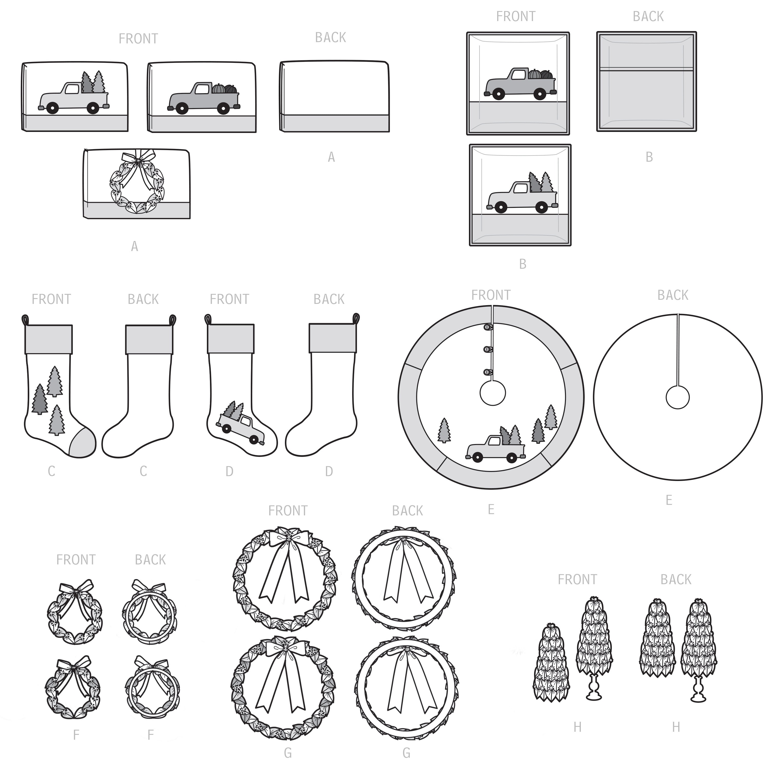 Simplicity Sewing Pattern S9437 Festive Decorating