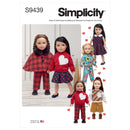 Simplicity Sewing Pattern S9439 18" Doll Clothes-1