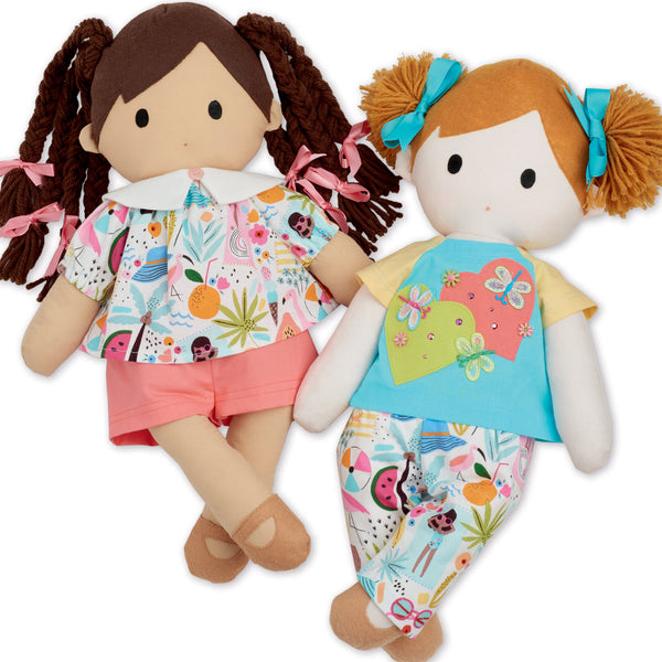 Simplicity Sewing Pattern S9440 Plush Dolls with Clothes