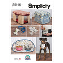 Simplicity Sewing Pattern S9446 Pet Crate Covers in Three Sizes and Pet Accessories-1
