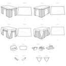 Simplicity Sewing Pattern S9446 Pet Crate Covers in Three Sizes and Pet Accessories-9
