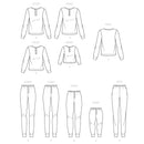 Simplicity Sewing Pattern S9455 Misses', Men's and Children's Knit Tops and Bottoms-16