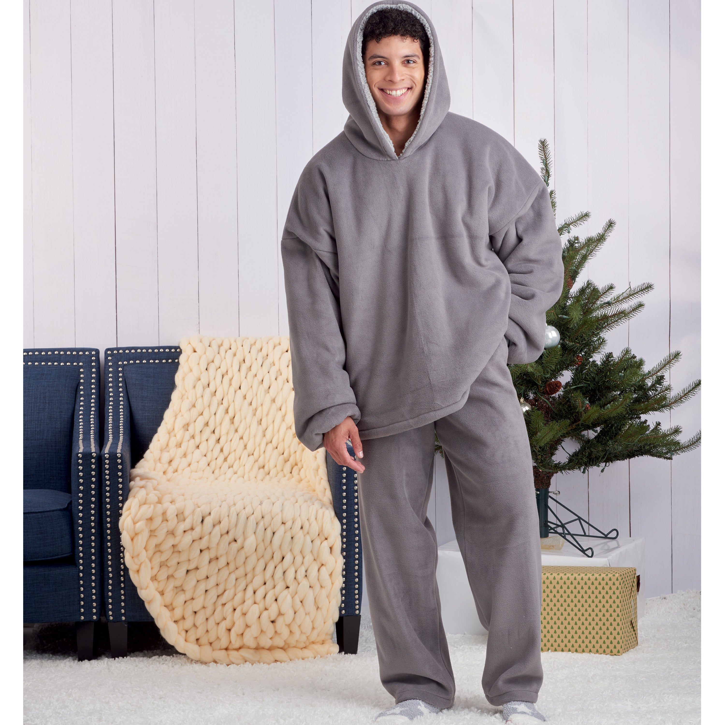 Simplicity Sewing Pattern S9456 Unisex Oversized Hoodies, Bottoms and Booties