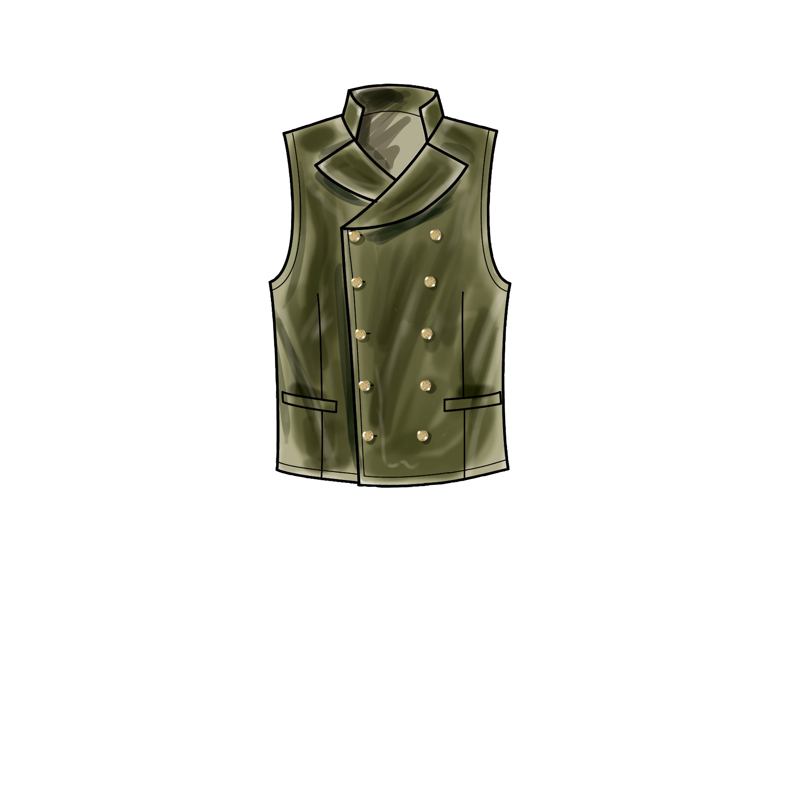 Simplicity Sewing Pattern S9457 Men's Waistcoats