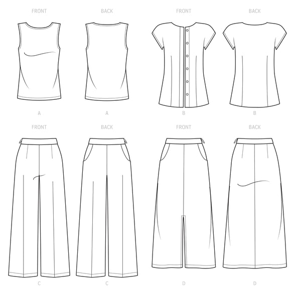 Simplicity Sewing Pattern S9479 MISSES' SPORTSWEAR