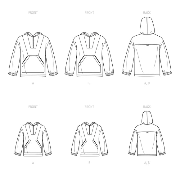 Simplicity Sewing Pattern S9481 UNISEX TOP SIZED FOR CHILDREN, TEENS, AND ADULTS