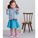 Simplicity Sewing Pattern S9485 TODDLERS' KNIT TOP, JACKET, VEST, SKIRT AND PANTS-5