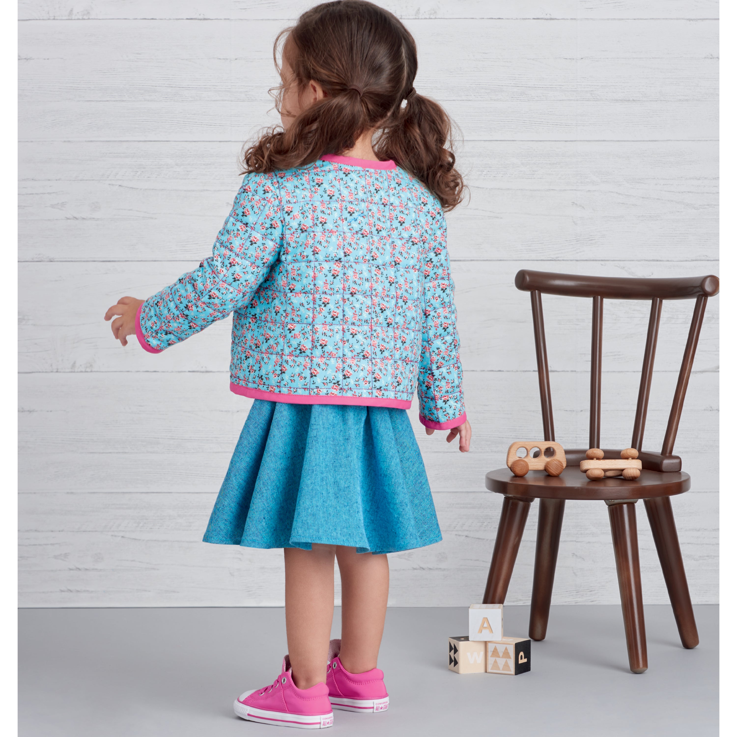 Simplicity Sewing Pattern S9485 TODDLERS' KNIT TOP, JACKET, VEST, SKIRT AND PANTS