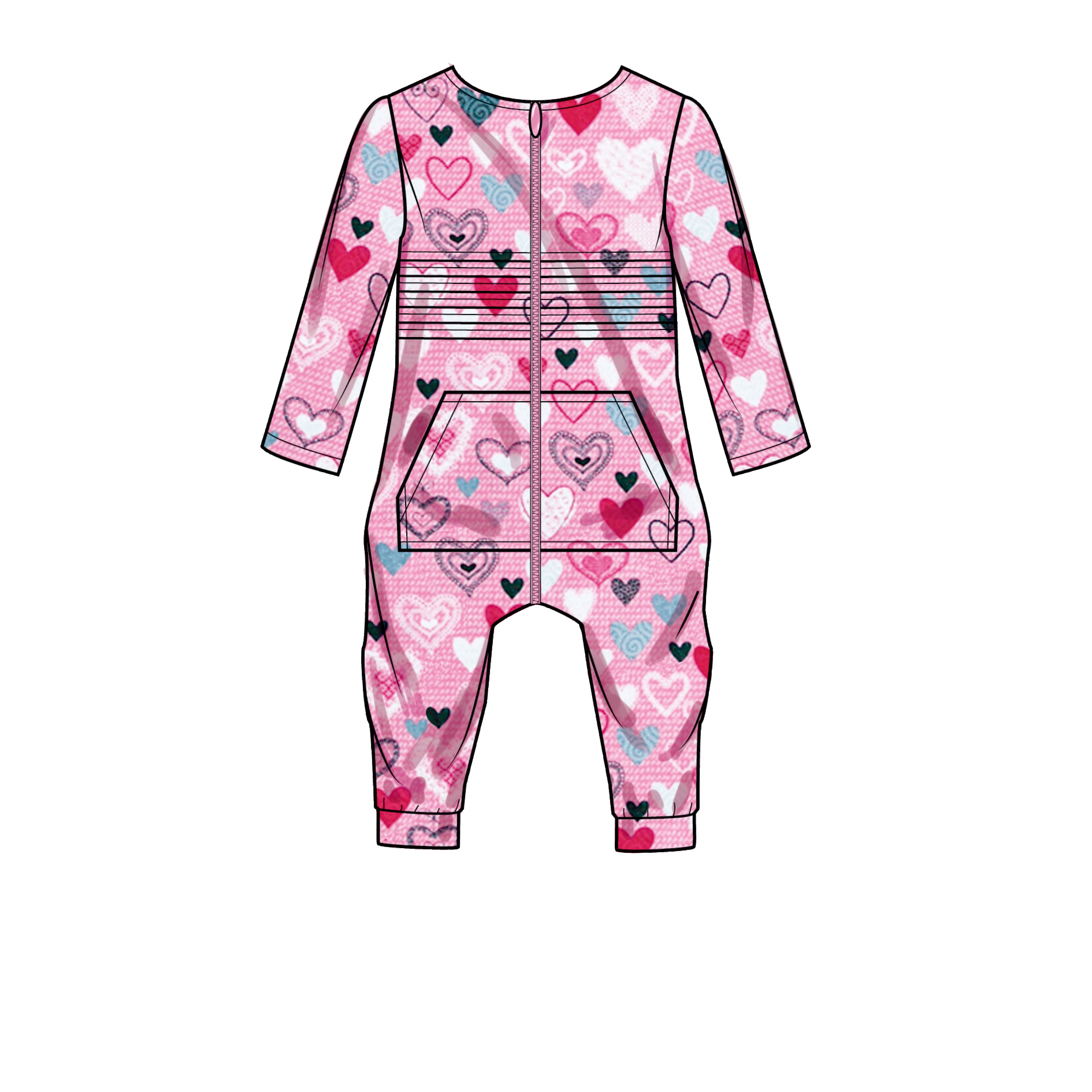 Simplicity Sewing Pattern S9486 TODDLERS' KNIT JUMPSUIT