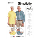 Simplicity Sewing Pattern S9487 UNISEX ADAPTIVE SHIRT-1