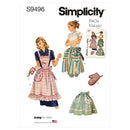 Simplicity Sewing Pattern S9496 MISSES' VINTAGE APRON-2