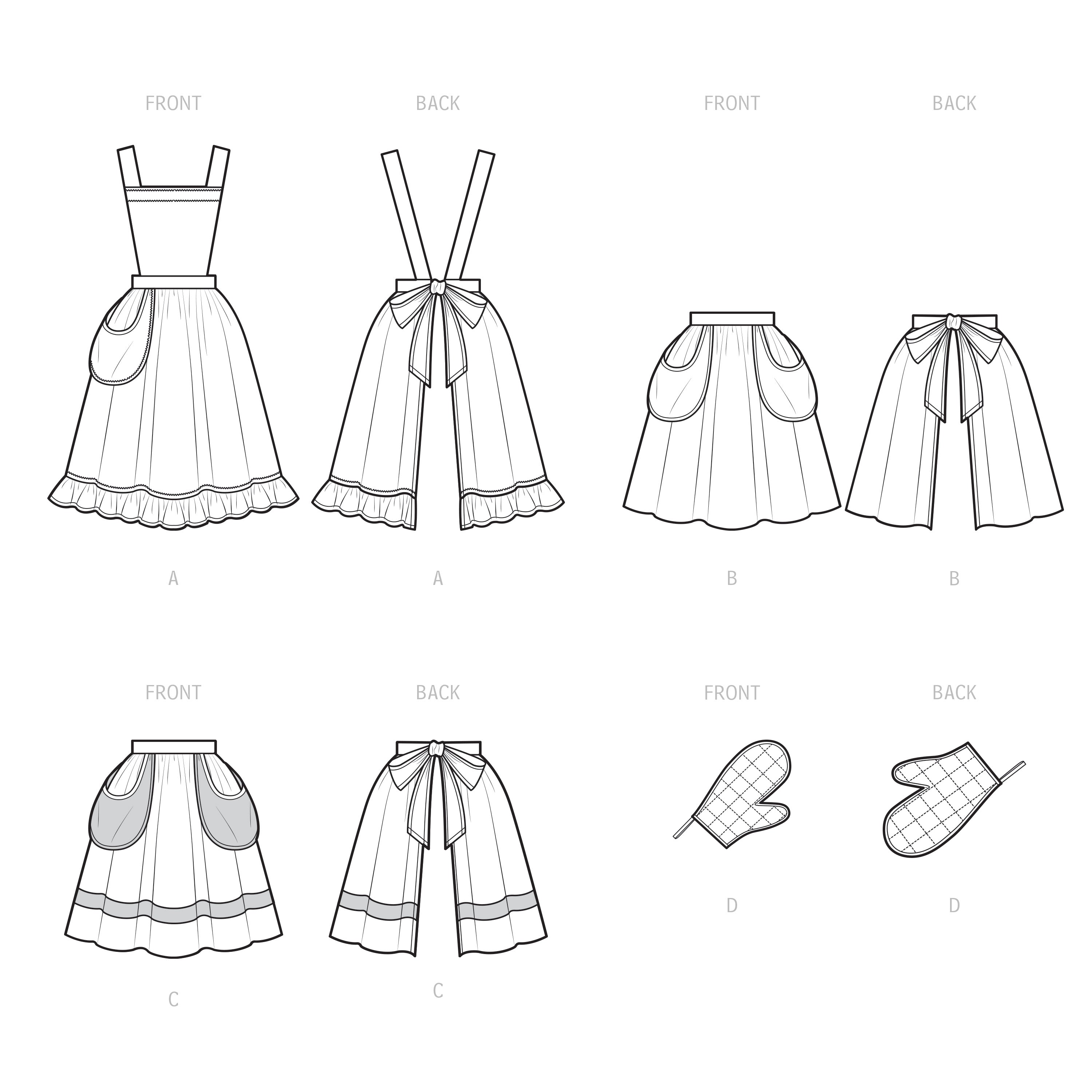 Simplicity Sewing Pattern S9496 MISSES' VINTAGE APRON