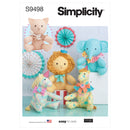 Simplicity Sewing Pattern S9498 EASY PLUSH ANIMALS-1