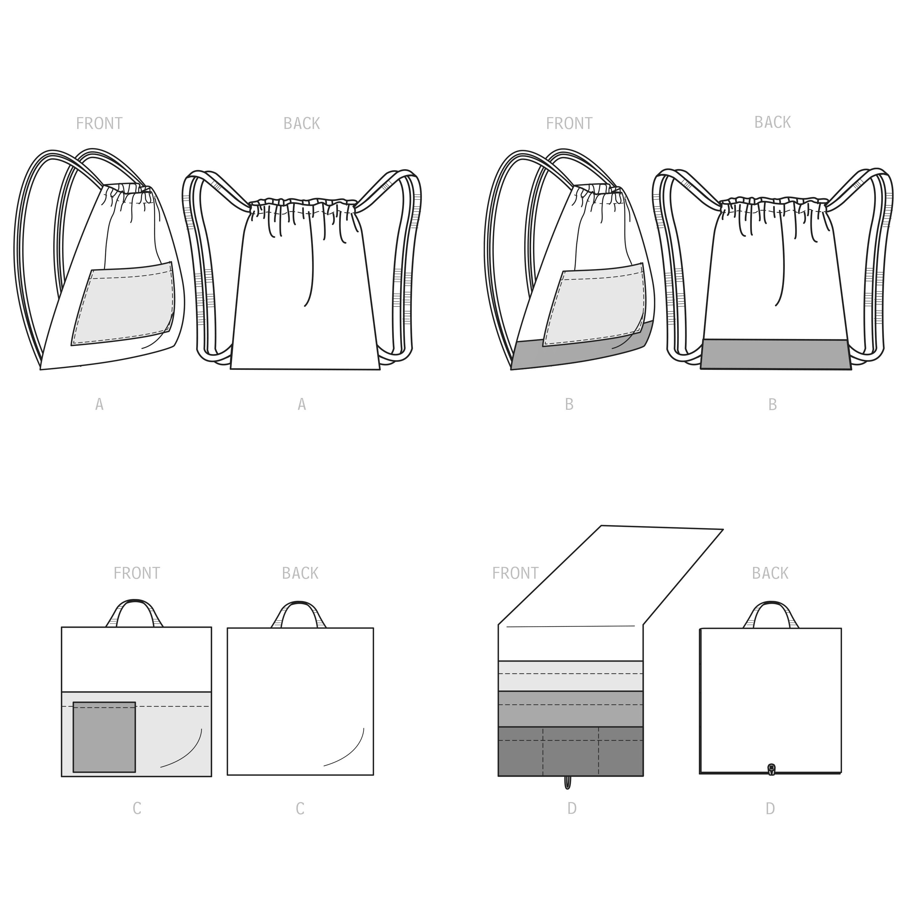 Simplicity Sewing Pattern S9513 BACKPACKS, READING PILLOW, BED ORGANIZER