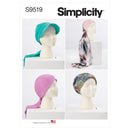 Simplicity Sewing Pattern S9519 HEAD WRAPS AND HATS-1